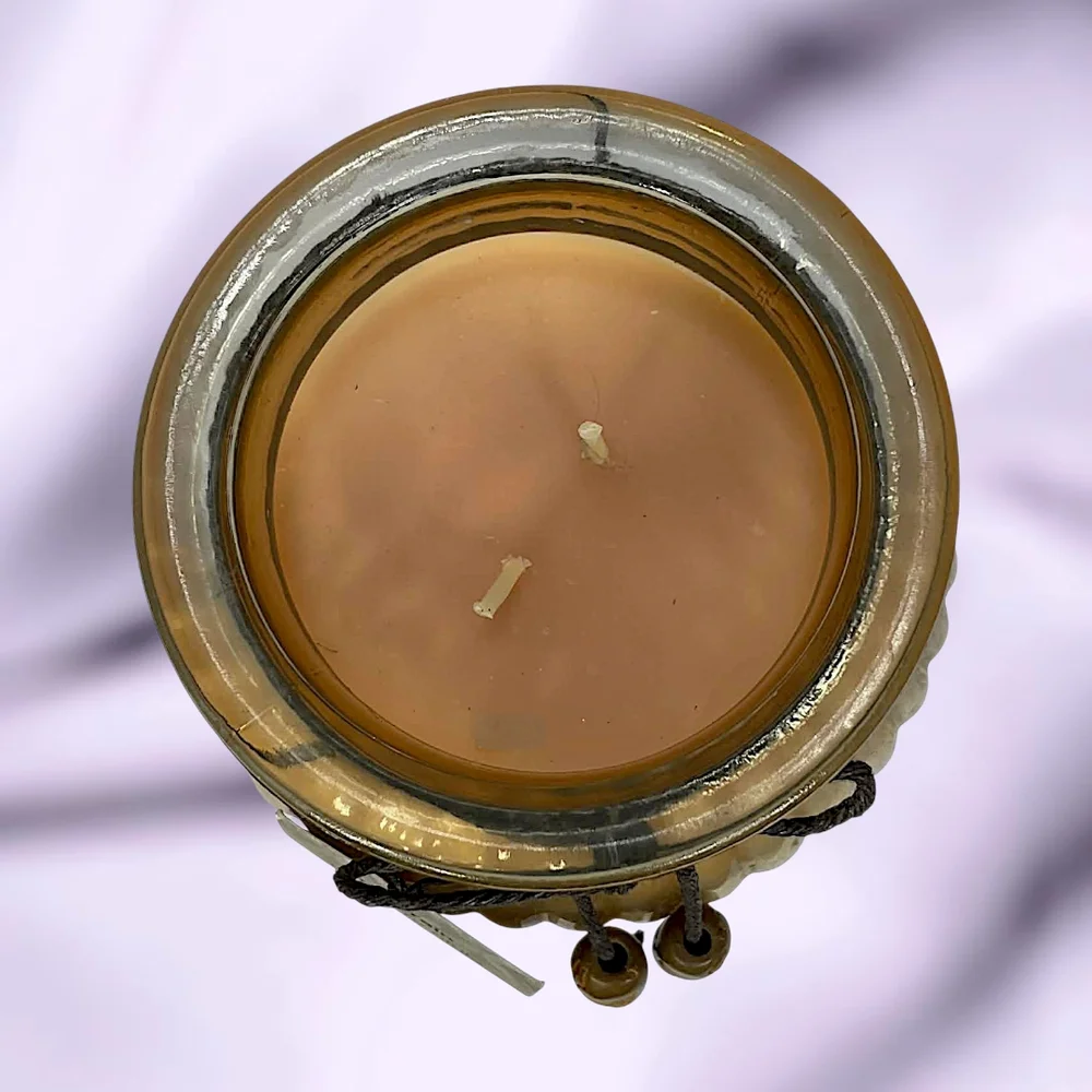 Pier 1 Imports First Rain Dual Wick Scented Candle | 17.9oz Jar Wood Lid & Beads